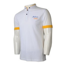 P1129 供應小立領男裝Polo恤 設計撞色袖短袖Polo恤 Polo恤專門店  小企領 恤衫領  白色 P1129 供應小立領男裝Polo恤 設計撞色袖短袖Polo恤 Polo恤專門店  小企領 恤衫領  白色